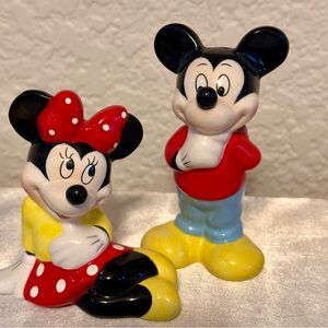 Disney Mickey & Minnie Mouse Ceramic Figurines Set – Licensed Collectible